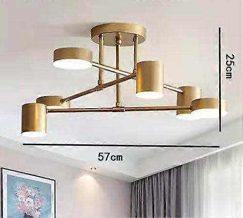 Nordic Ceiling Light Multiple Lamp Base LED Black/white/gold for Living Room/dining Room/bedroom Lights Room Ceiling Lamp
