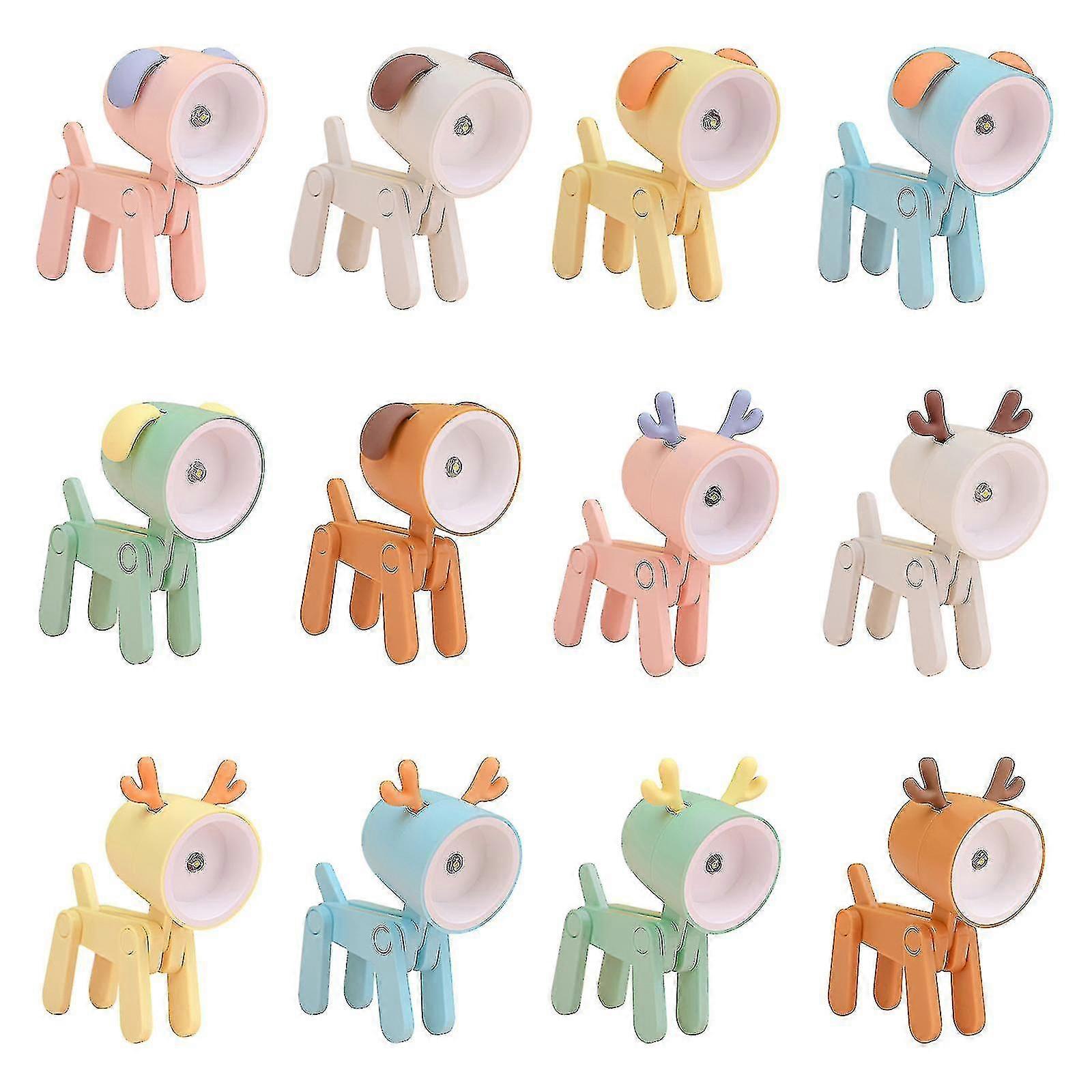 Adjustable Mini Cartoon Animals LED Desk Lamp