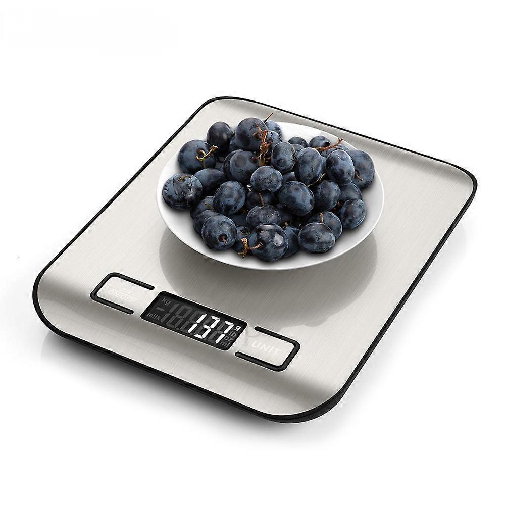 Stainless Steel Kitchen Scale 1g Accuracy USB Rechargeable Kitchen Baking Scale