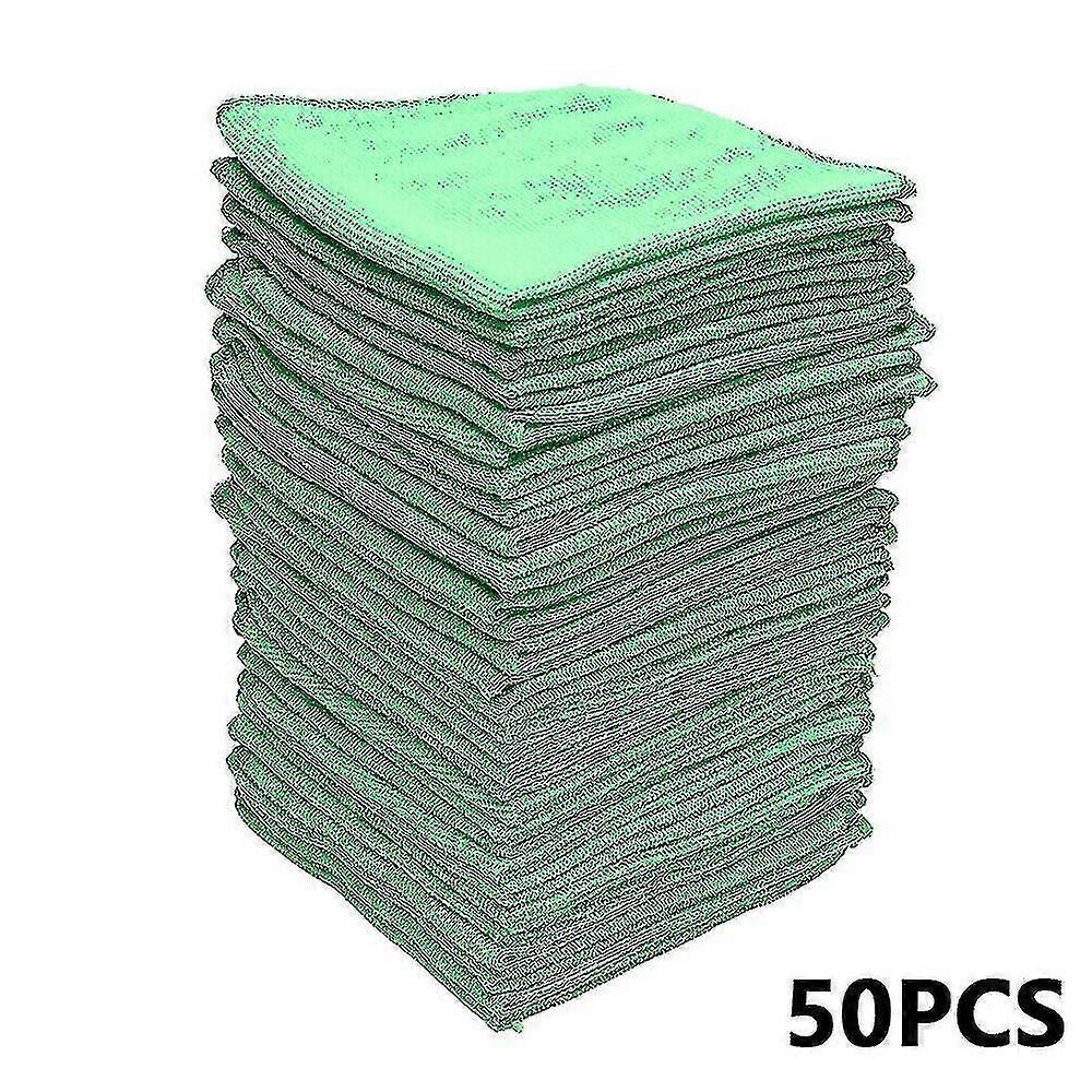 50 stk mikrofiberrengjøring Auto Car Soft Cloths Vask håndkle Duster-1 For effektiv bilrengjøring-YGWL