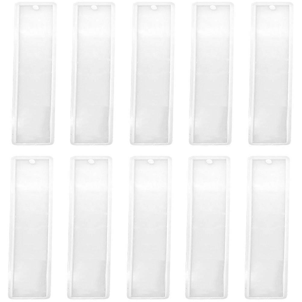 10pcs Handmade Bookmark Mold Reusable Bookmark Mould Epoxy DIY Bookmark Maker