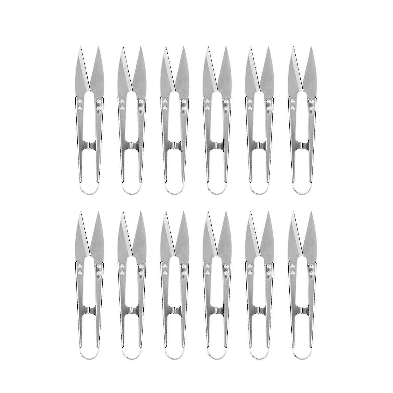 12Pcs Small Thread Sewing Scissors Snippers - Embroidery Yarn Scissors Set