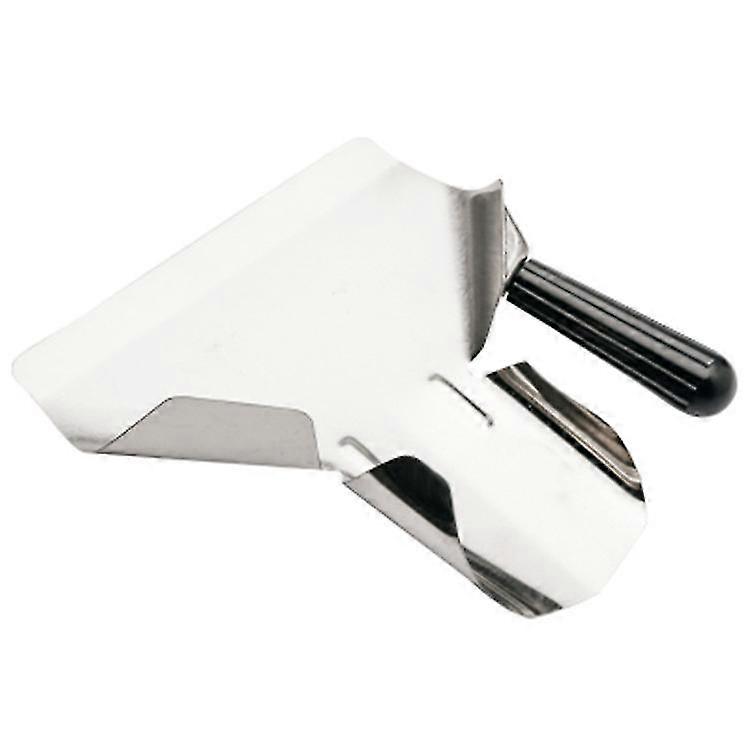 Pá de batatas fritas, aço inoxidável frita Bagger Scooper Chip, aço inoxidável French Fry Scoop com alças duplas, ensacadora de fritura francesa com mão direita