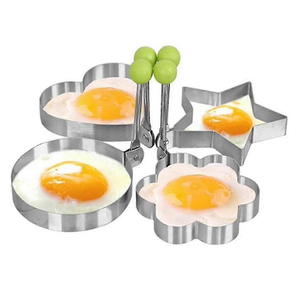 Creative Four Shapes Stainless Steel Fried Egg Maker Pancake Mold