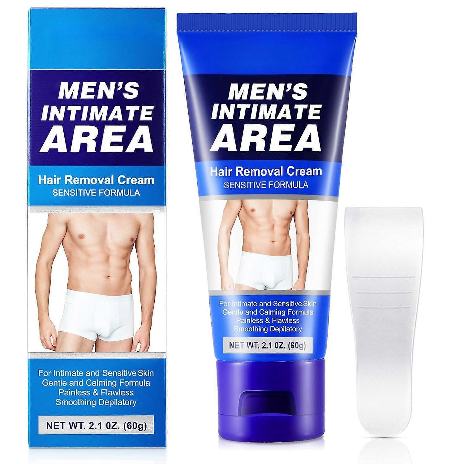 Hair Removal Cream for the Intimate Area, Expert Hair Removal Cream for Body and Legs, Thorough and Gentle Hair Removal for Men