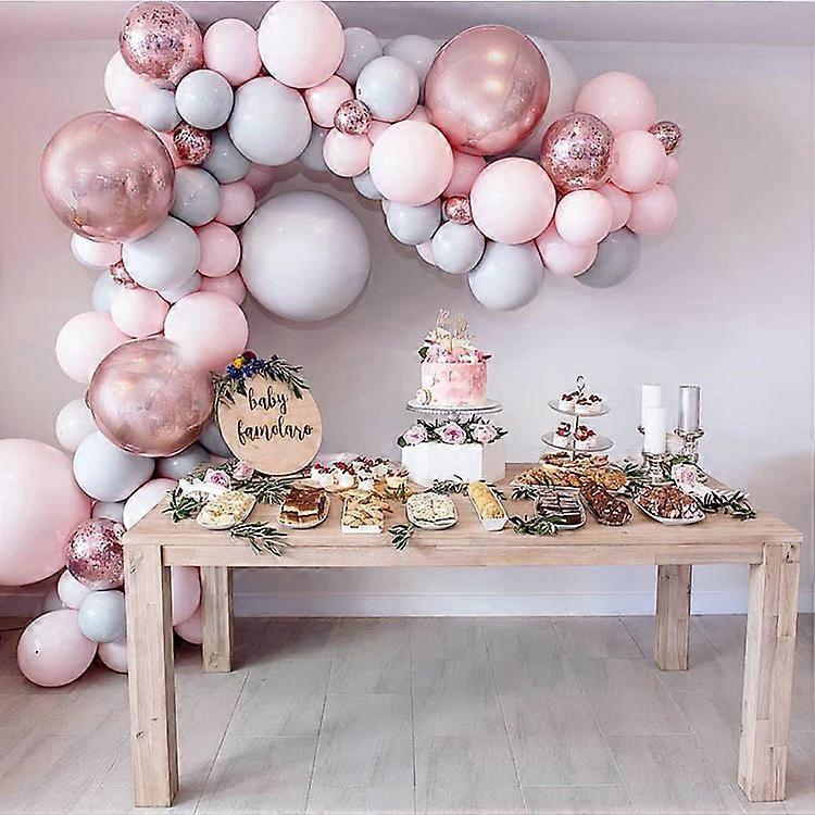 DWW-174pcs Set de Dcorations d'Anniversaire Ballons de Confettis et Bannire de Fond お誕生日おめでとうトワル・ド・フォン・ダン・アニヴェルゼールは、Dcor de Fteを注ぎます
