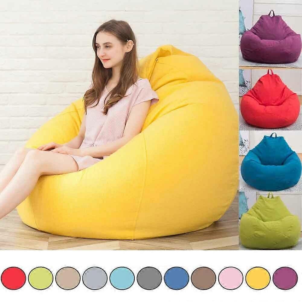 Vuxen Saccosäck Stol Soffa Soffa Cover Inomhus Lazy Lounger Ingen Fyllning, 50% Erbjudande