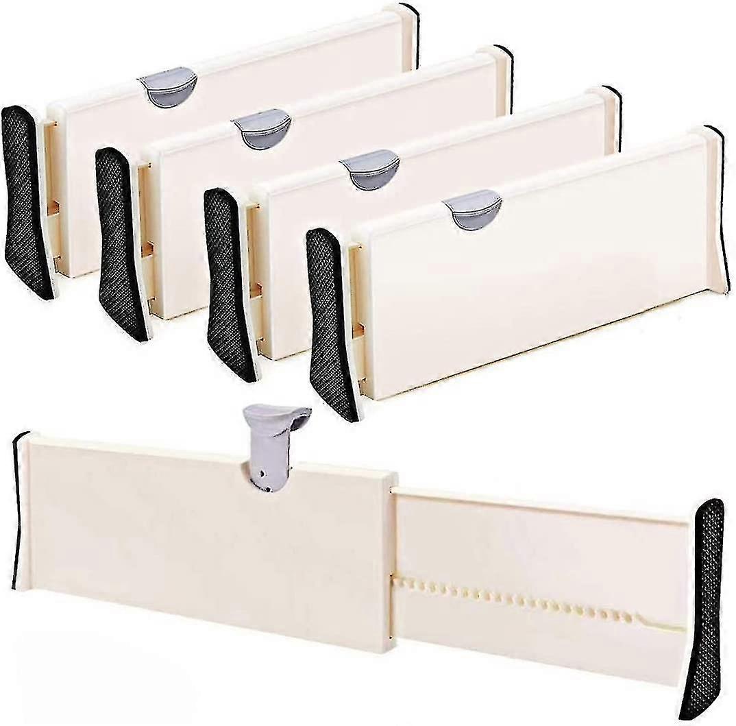 Adjustable Drawer Dividers Organizer 4 Pack,adjustable Separators 3.9" High