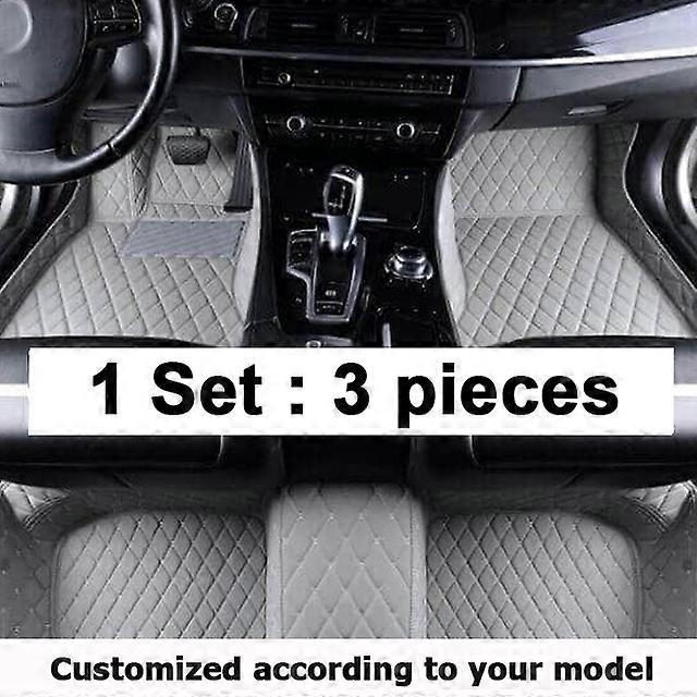 Car Floor Mats For Tesla Model Y 7 Seat 2020 2021 2022 2023 Leather Mat Auto Interior Parts Floor Pad Rug Carpet Car AccessoriesMotor Vehicle Carpet &