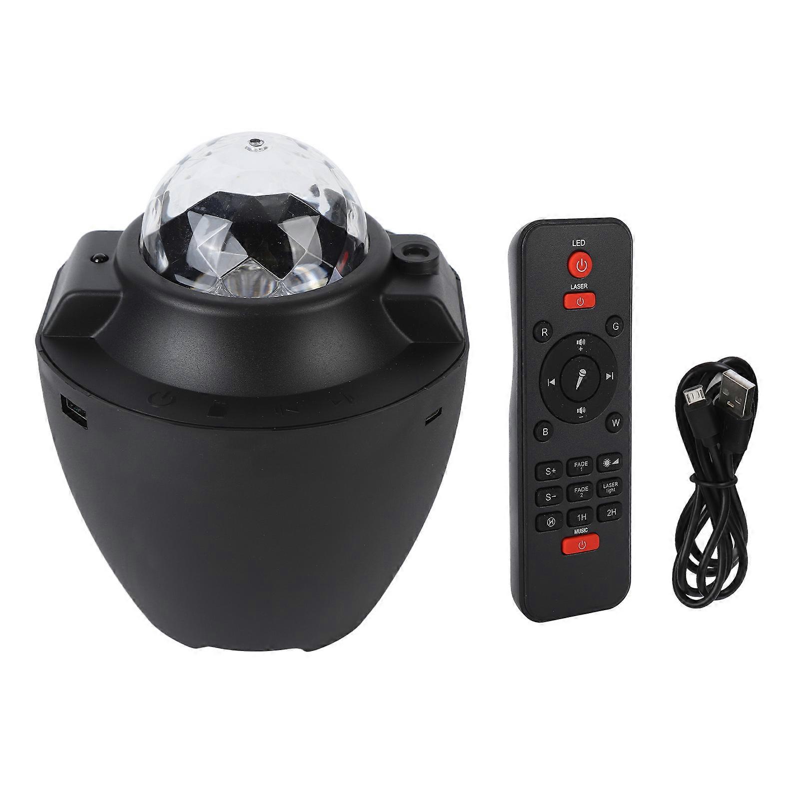 星空投影仪夜灯 3 种颜色亮度模式音乐可调蓝牙音箱 LED 星星夜灯 5V