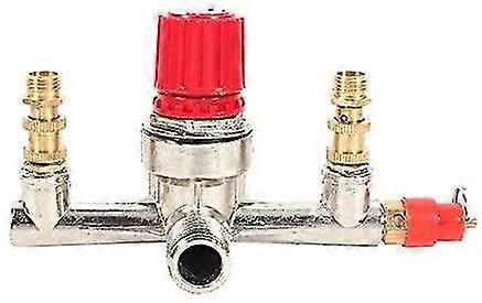 Piston Air Compressor Double Outlet Tube Alloy Switch Air Compressor Switch Valve Adjustment Part