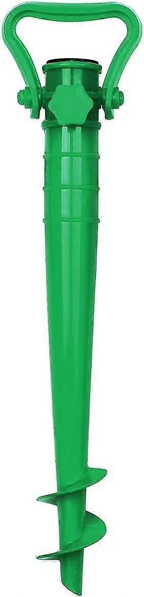 Umbrella Stand for Sand or Earth Beach Umbrella Feet, Screw-in Propeller Beach Umbrella Stand in SandSand Umbrella Stand- Green