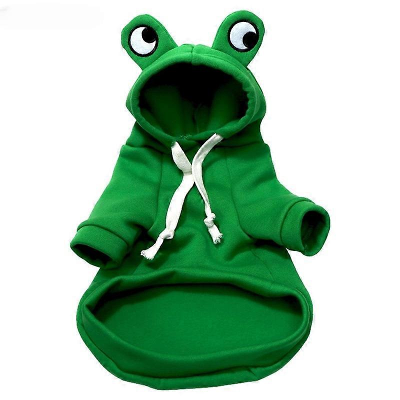 Autumn Winter Cat Hoodies Sweater for Small Dogs Cat Cute Frog Puppy Soft Warm Fleece Costume Cat Dogs Clothes