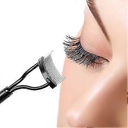 Luxury Eyelash Comb with Stainless Steel Teeth, Lash Separator, Eyelash Brush with Metal Comb, Lash Lift Tool