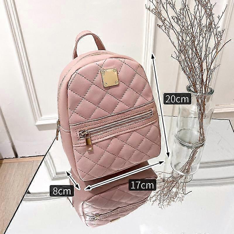 Pu Leather Shoulder Mini Small Backpack Multi-function  display picture 3