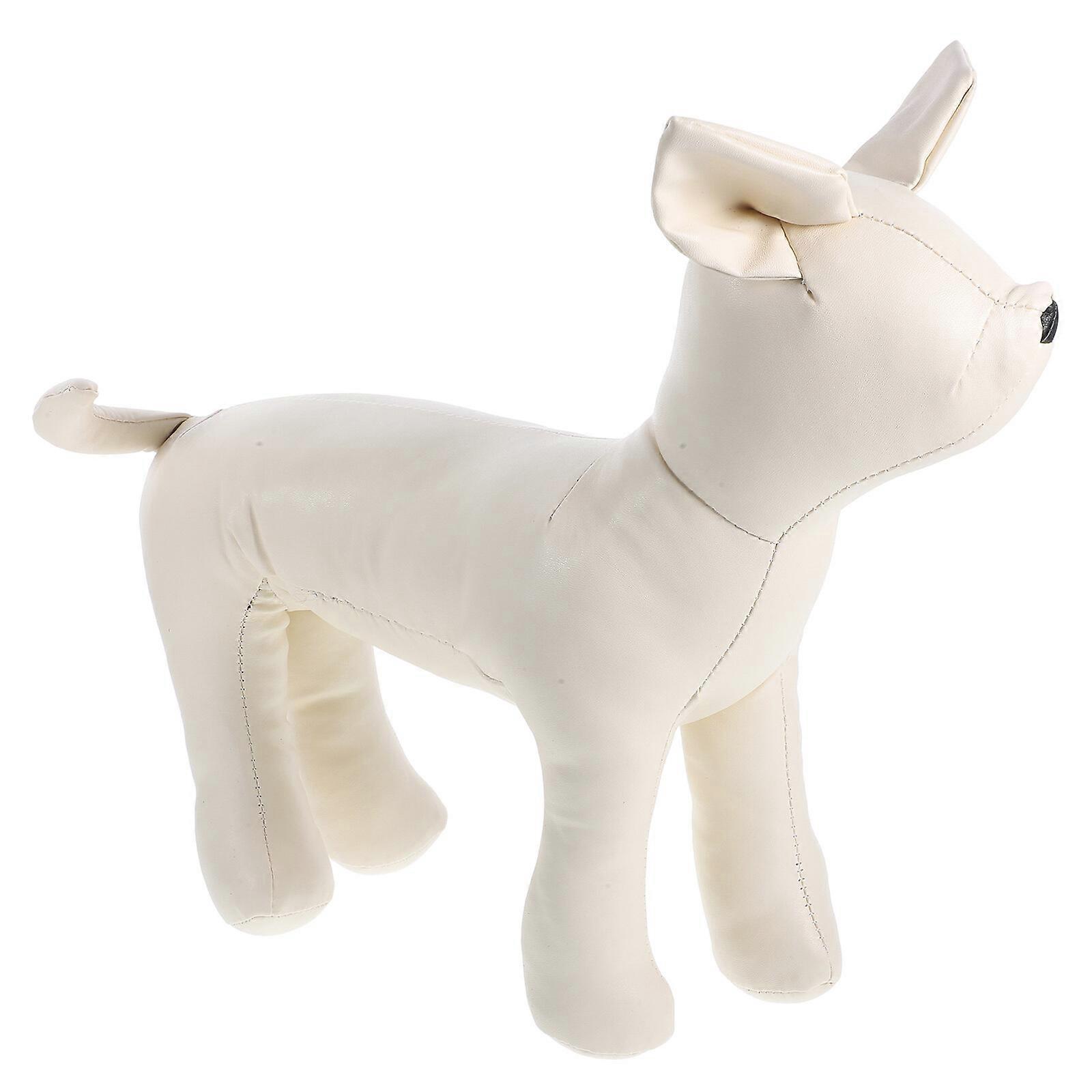 革ペット犬のマネキンディスプレイ犬服犬スタンディングモデル(ペットショップ用)(サイズS)