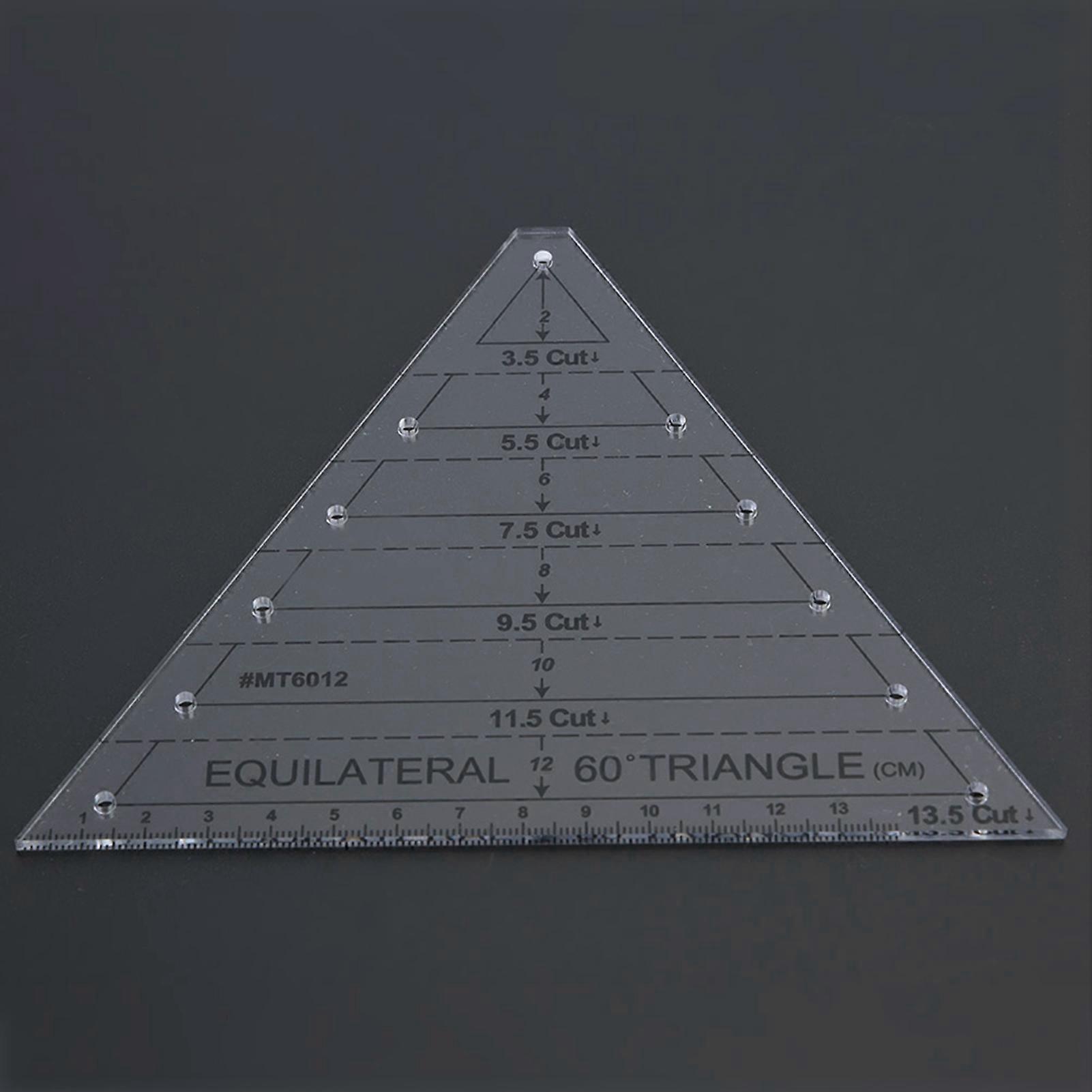 Acrylic Triangle High Transparency Original Scale Tailor maker Ruler compatible with Quilting