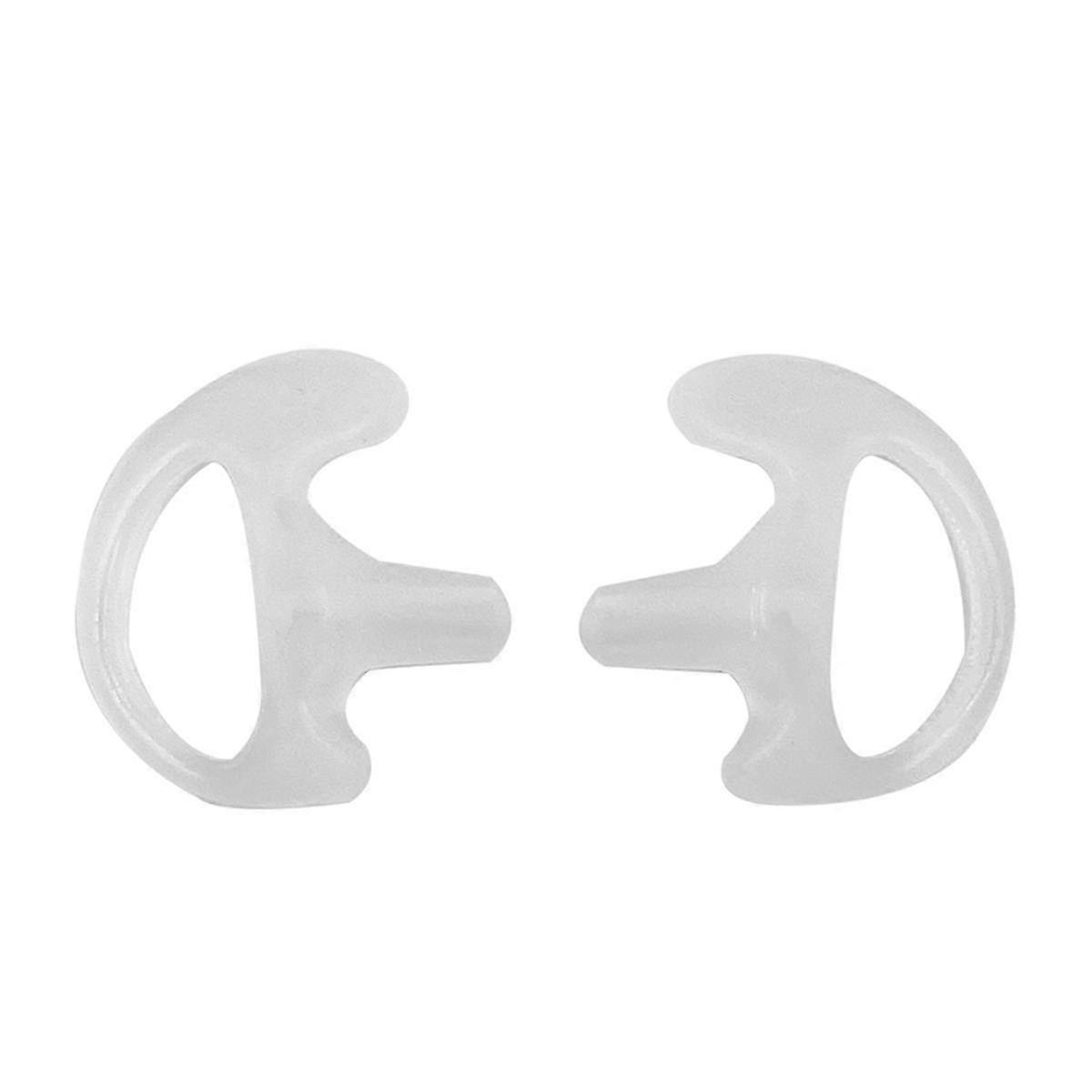 Replaceable Silicone Ear Plugs Triangular Ear Holder White Transparent L Size Ear Plugs Walkie Talk