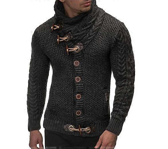 Männer Casual Solid Strickjacke Männer FullSleeve Slim Herren Oversized Pullover Mantel