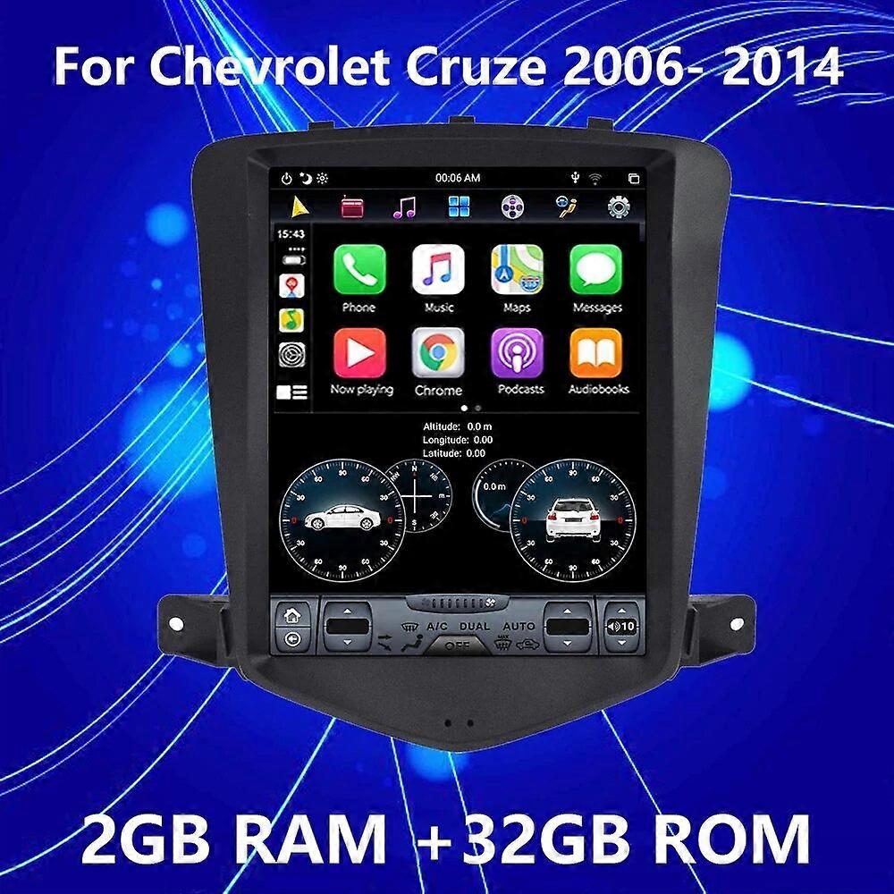Tesla Style Android 11 2+32G Car Multimedia Video Player Navigation GPS For Chevrolet Cruze 2006 2007 2008 2009 2010 2011- 2014