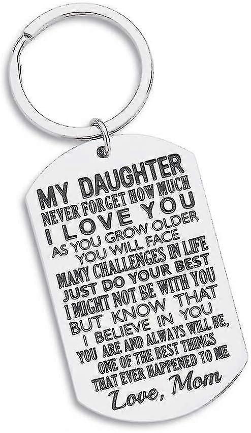 お母さんから娘への感動的な贈り物-母から10代の男の子のためのギフトキーホルダーをどれだけ愛しているかを決して忘れないでください-MXBC