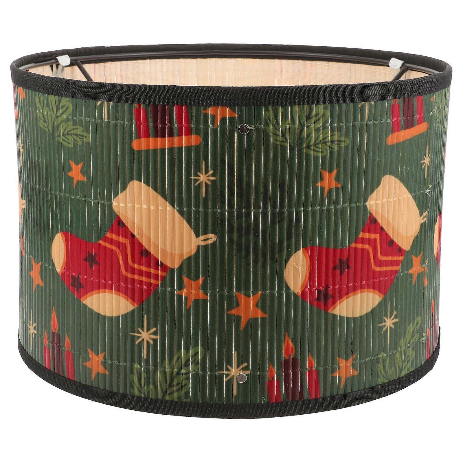 Decorative Lamp Shade Bamboo Lampshade Christmas Lamp Shade Xmas Lamp Shade