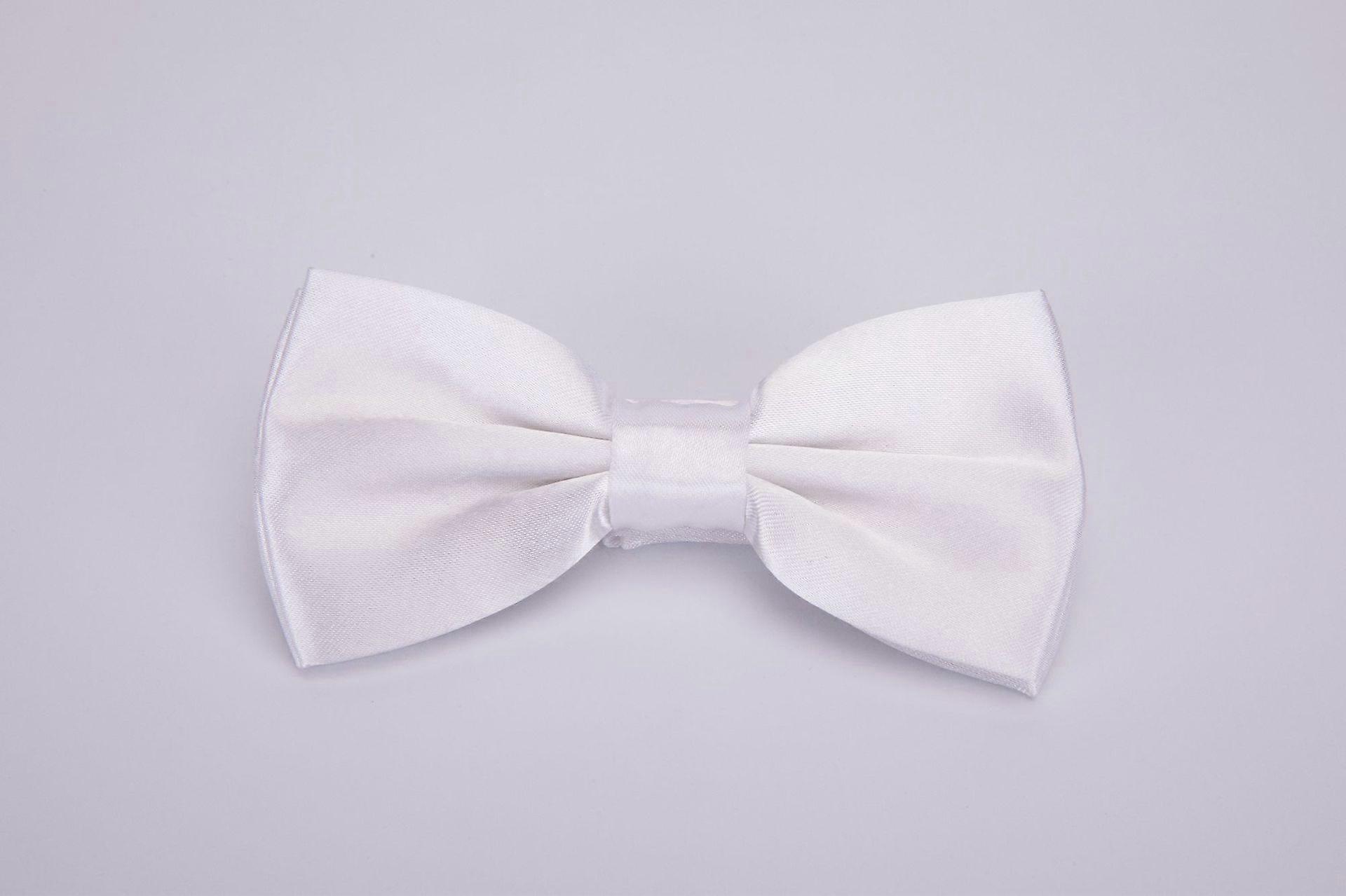 Solid Men's Bow Tie for Tuxedo or Suit1pcs,White