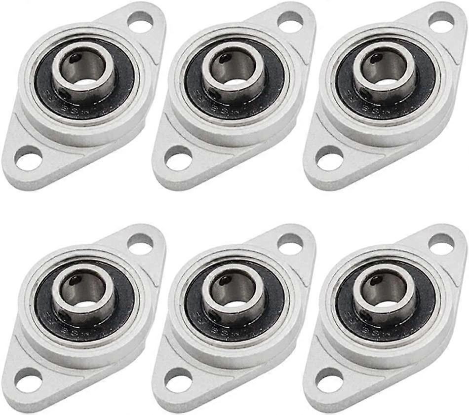 6 stk. 8 mm kulelager flenslager selvjusterende puteblokk kulelager selvjusterende puteblokk