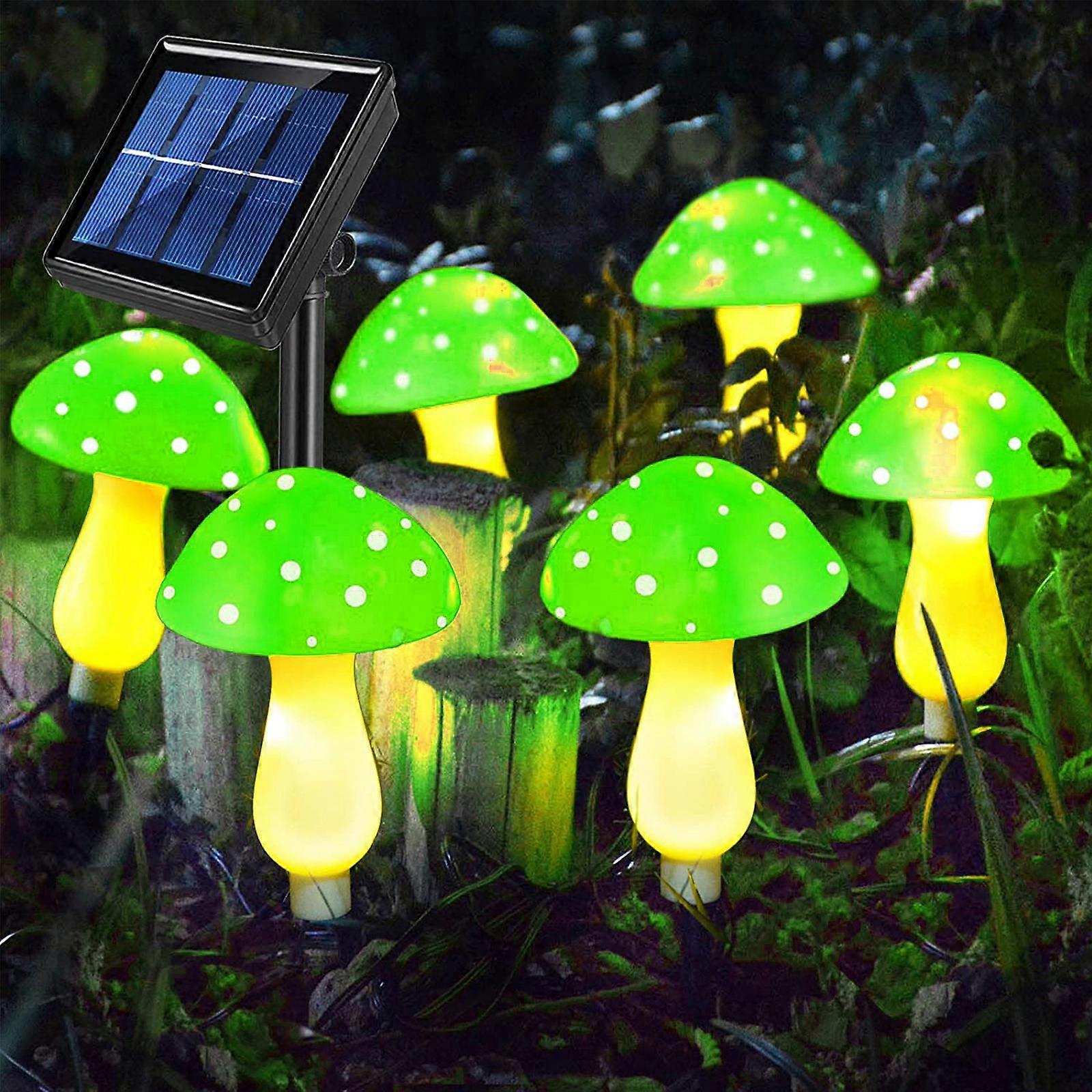 Garden Yard Lawn Path Mushrooms Small Solar Lights Waterproof LED Lamp Lights