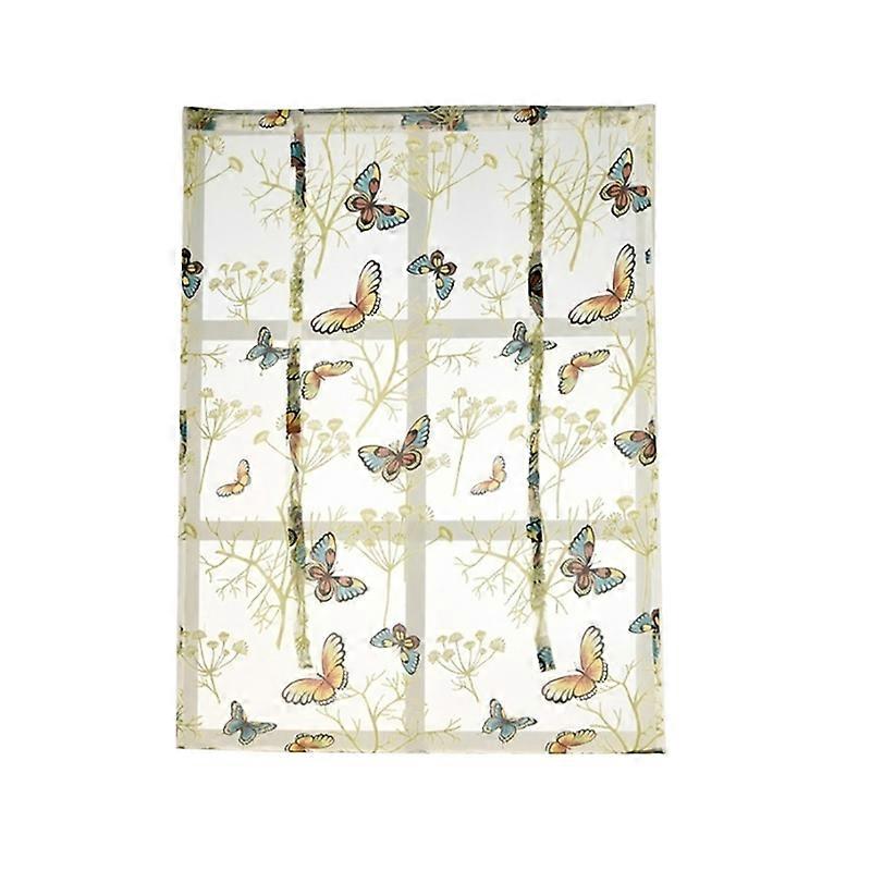 Roman Blind Flower Pattern Elegant Window Curtain for Home JIKAIX