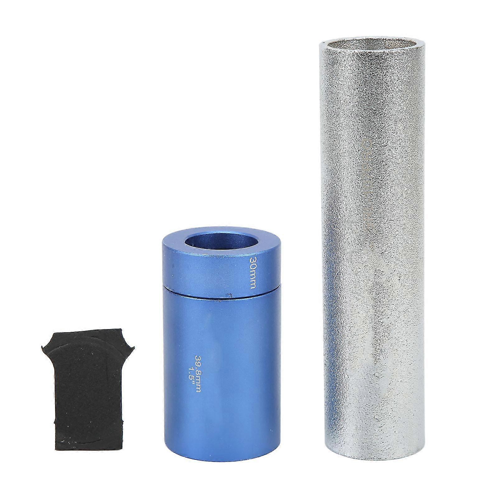 Bicycle Front Fork Setter Kit Aluminum Alloy Headset Front Fork Installer Bike Repairing Crown Race Setting Tool Silver Blue