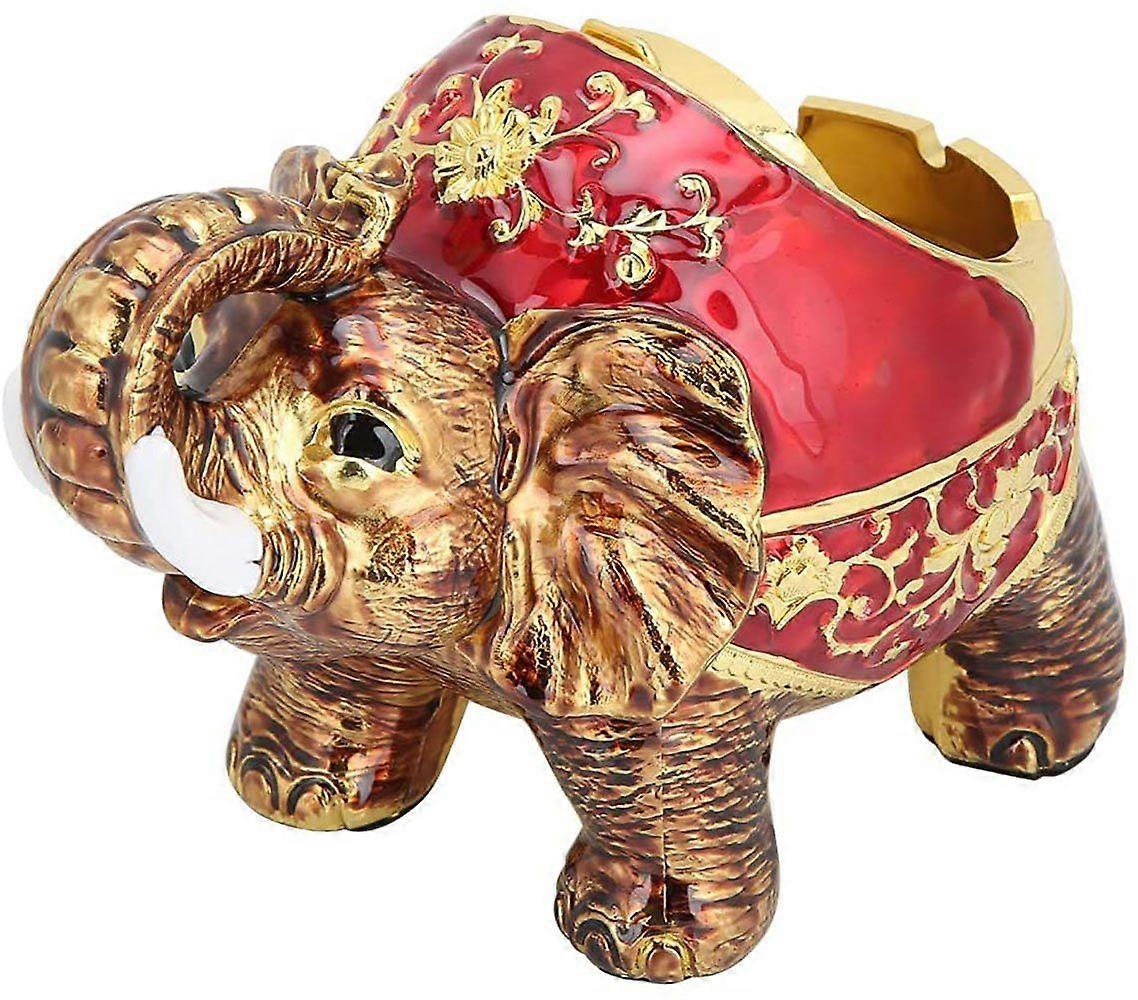 Ashtray, auspicious elephant Smooth edges Three-dimensional design
