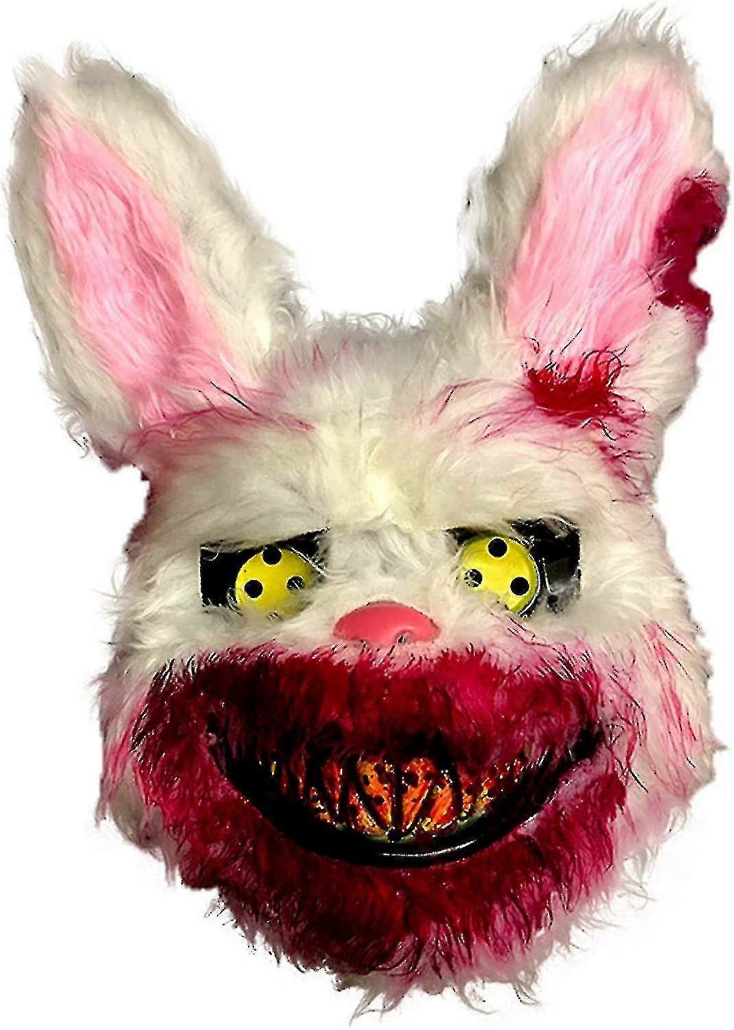 Masque de lapin tueur à LED effrayant pour Halloween - Déguisement Mania