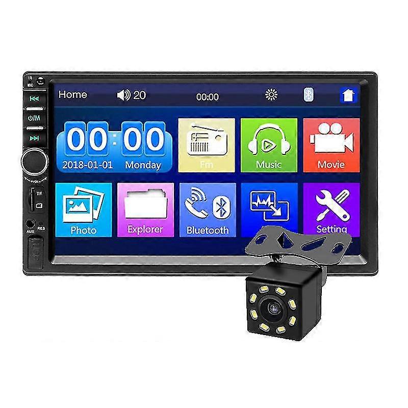 Car Radio 7018b View Camera Mp5 Player