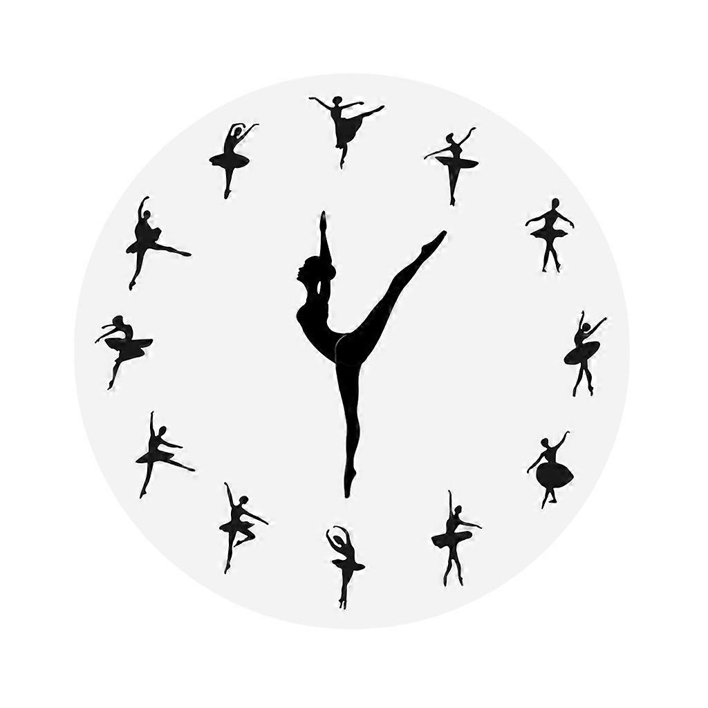 Creative Wall Clock Decor Ballet Dancer Modern Wall Clock Ballet Dancing Clock