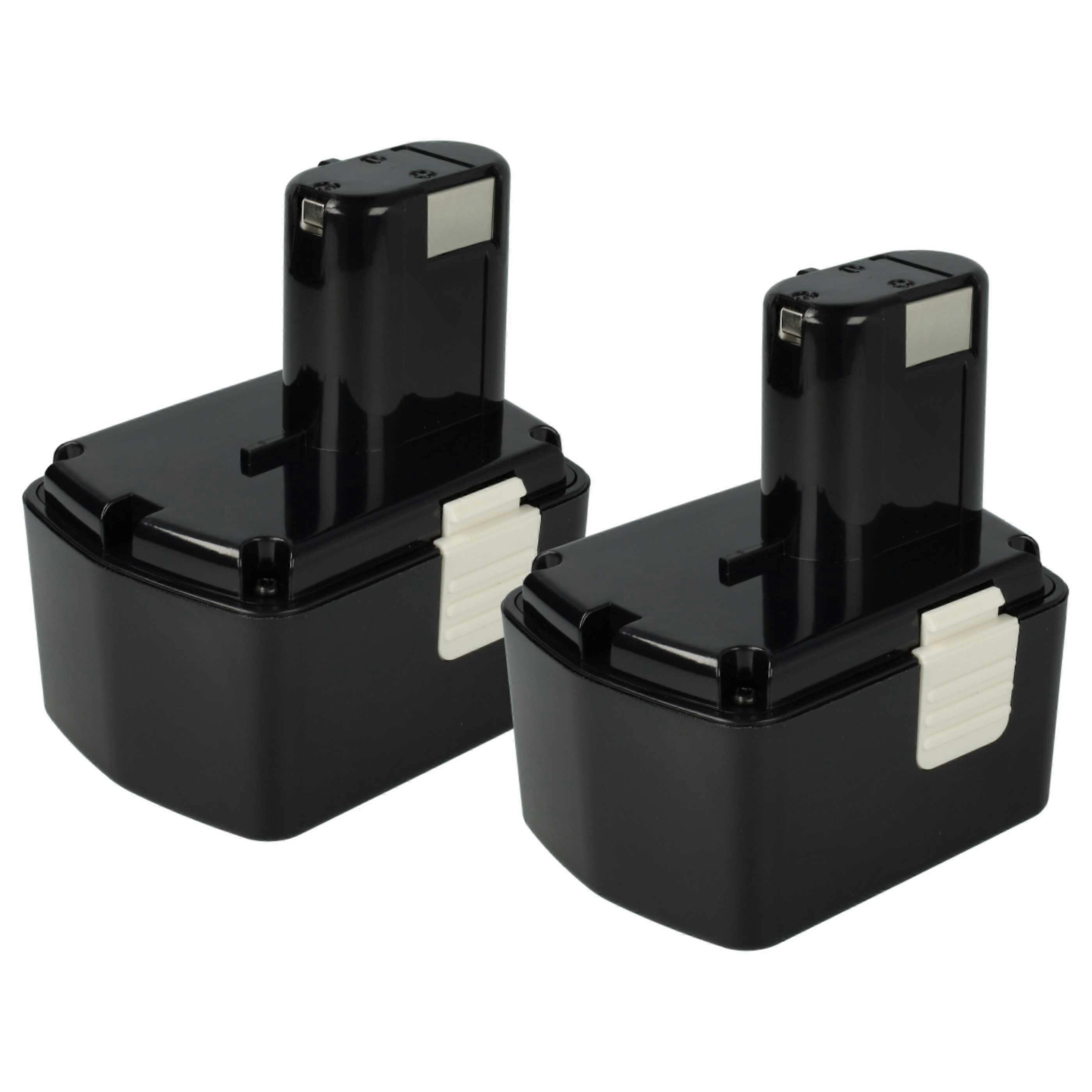 vhbw 2x batería compatible con la herramienta Hitachi DS 14DAF2, DS 14DFL, CJ 14DL, DH 14DL, C-2, DS 14DFLPC, DS 14DFLG, DS 14DL (3300 mAh, NiMH, 14.4 V)