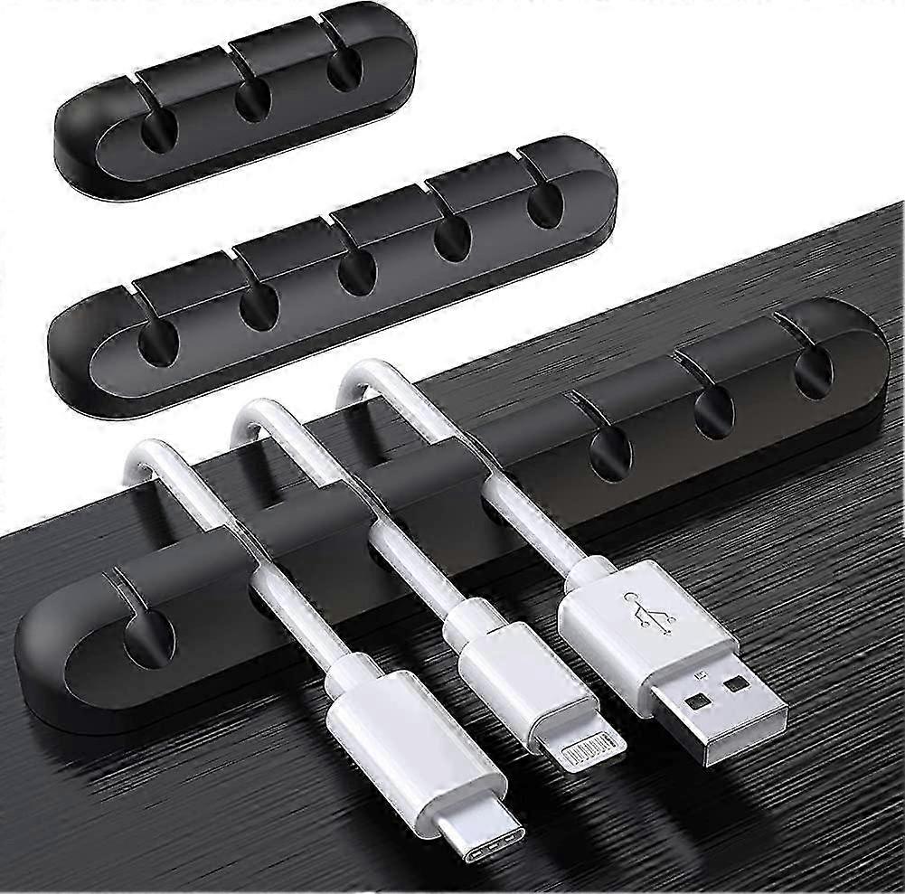 Desktop Cable Organizer Clips, 3 Pack Cable Holder, Cord Organizer, Cable