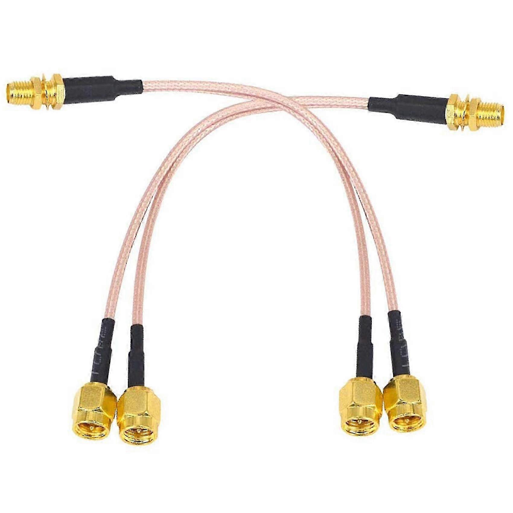 Wifiアンテナ同軸ケーブルSMAメスからYタイプ2xsmaオスストレートスプリッターコンバイナーエクステンションピッグP20250110770