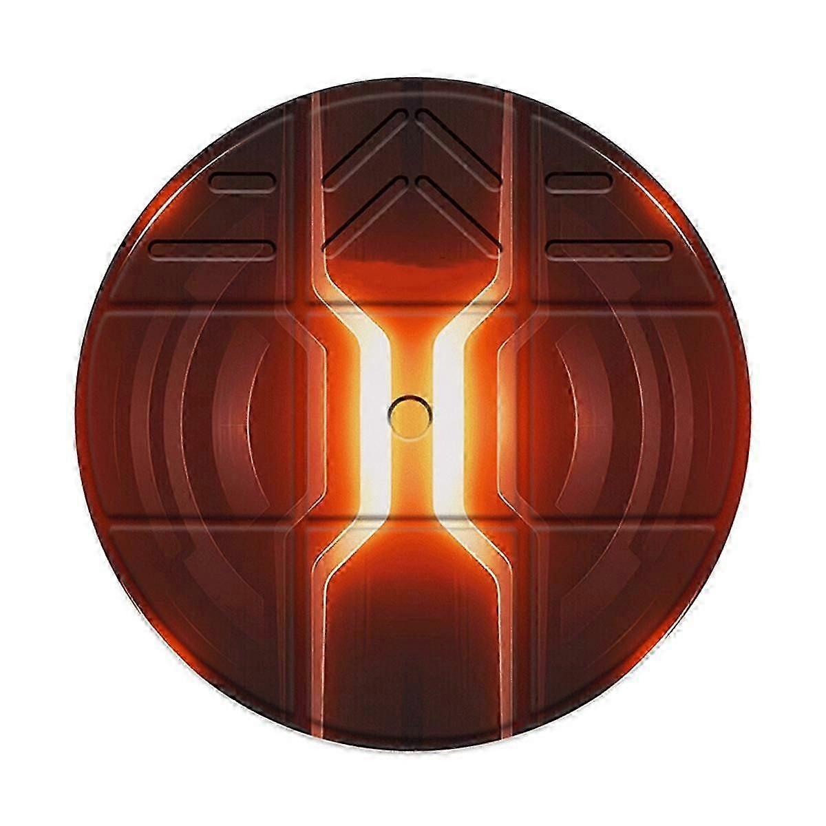Foldable Vr Mat For 3/, Round Anti Fatigue Large Mat, Anti-slip And Comfortable Floor Mat,orange