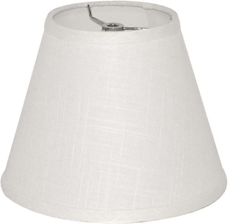 Small Barrel Lamp Shade Replacement, Fabric Material, 10 Inch Diameter, Off-White Color, Compatible with Standard Table Lamps