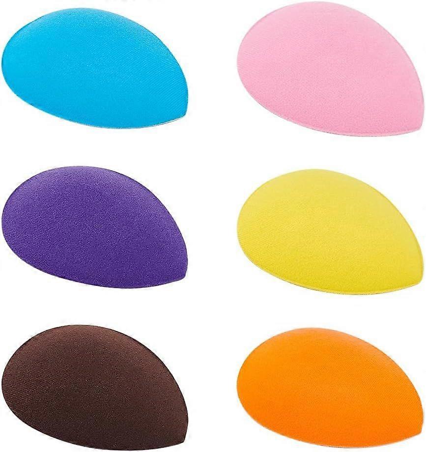 6 Colors Teardrop Hat Base 4x5 inch Nylon Sinamay Teardrop Fascinator Base Millinery Making Hat Craft Material for Straw Hat Base Hat Fascinator Base 