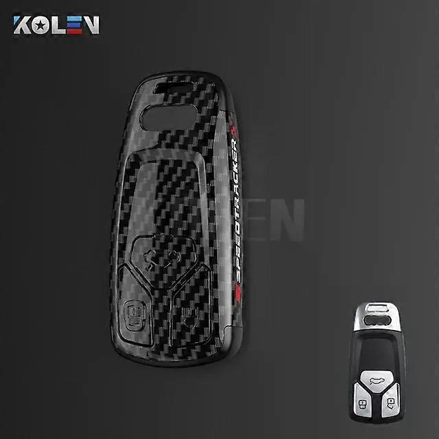 ABS Carbon Fiber Style Car Key Case Cover Shell Fob For  A1 A3 8V 8P 8L A4 A5 B8 B9 8T A6 A7 C6 C7 Q3 8U Q5 Q7 4M TT TTS