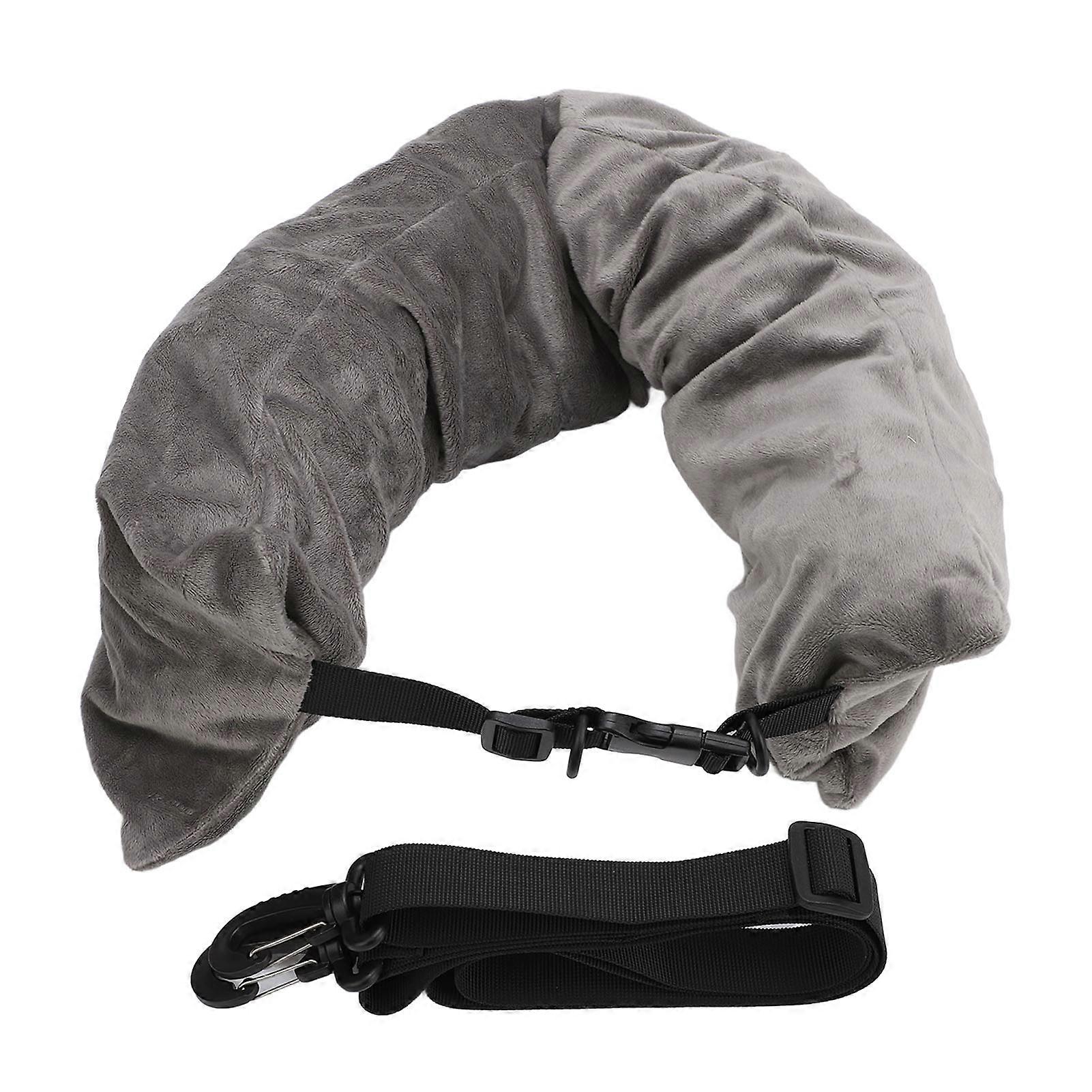 Stuffable Travel Neck Pillow with Clothes Storage