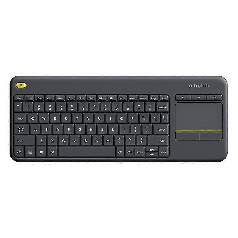 Logitech K400 Plus 2.4GHz Wireless Touch Control Keyboard, Wireless Range: 10m (Black)