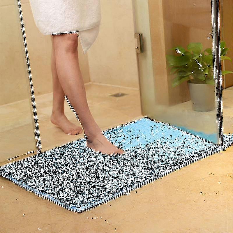 سجادة حمام - حصيرة غير قابلة للانزلاق - خطوط - ماصة - أحمر - 50 × 80 سم