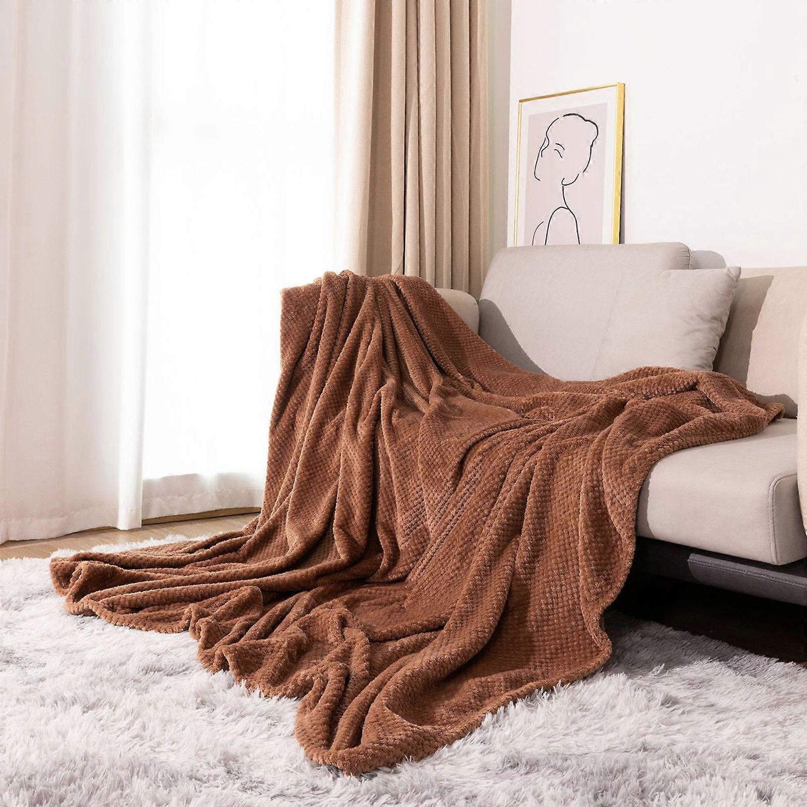 Fleece Throw Blanket For Couch Lightweight Fuzzy Cozy Soft Blankets And Throws For Sofa, 43x60 Inches Flye256434