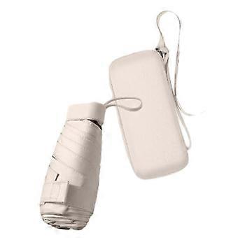 Bärbart fickparaply med solskyddsbeläggning Perfekt för resor och pendling Inkluderat bärfodral Lila