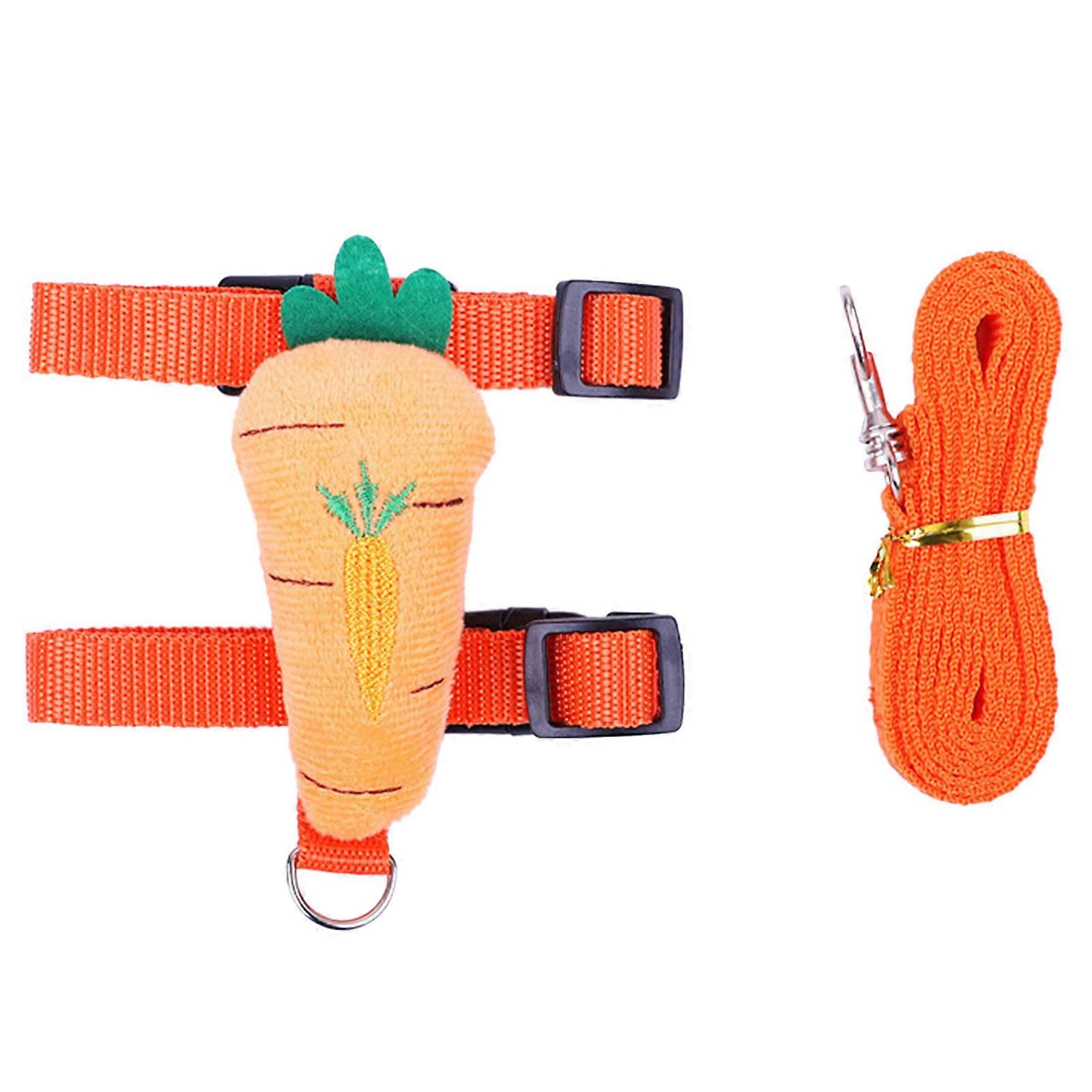 Guinea Pig Harness and Leash Rabbit Harnesses Cute Costume 2 Sizes for Walking Small Ferret Chinchilla Hamster Squirrel S