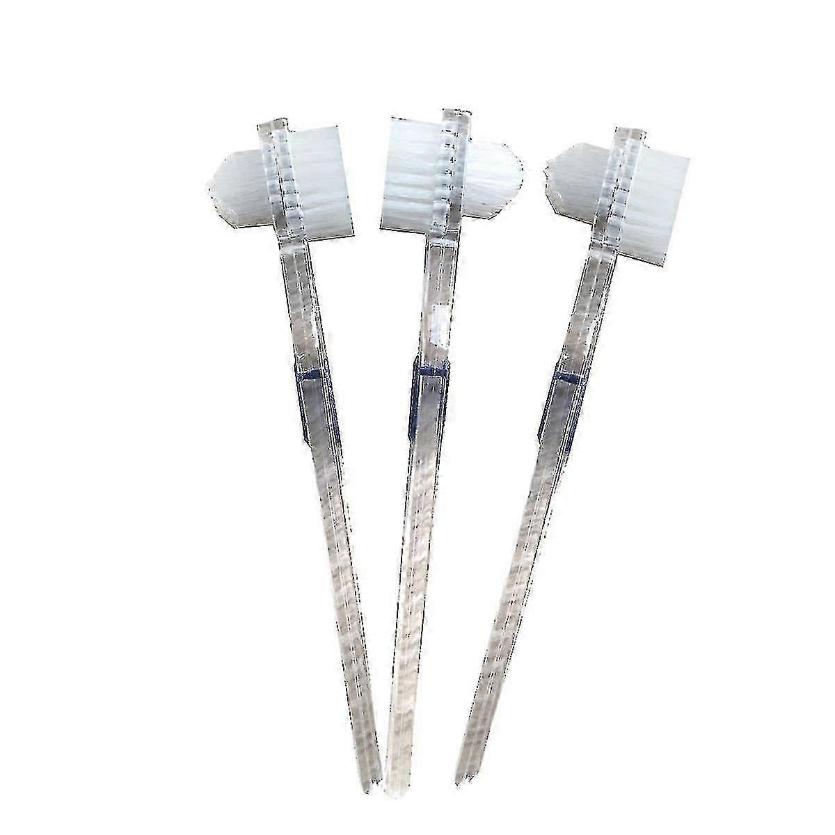 3 Pack Denture Brush False Teeth Cleaning Tool Double-sided Toothbrush