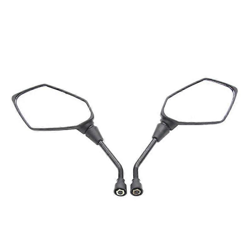 Universal 2Pcs Motorcycle Big Size Rear View Mirror Black Motorcycle Motorbike Chrome Scooter Rearview Rear View Side Mirror 8Mm